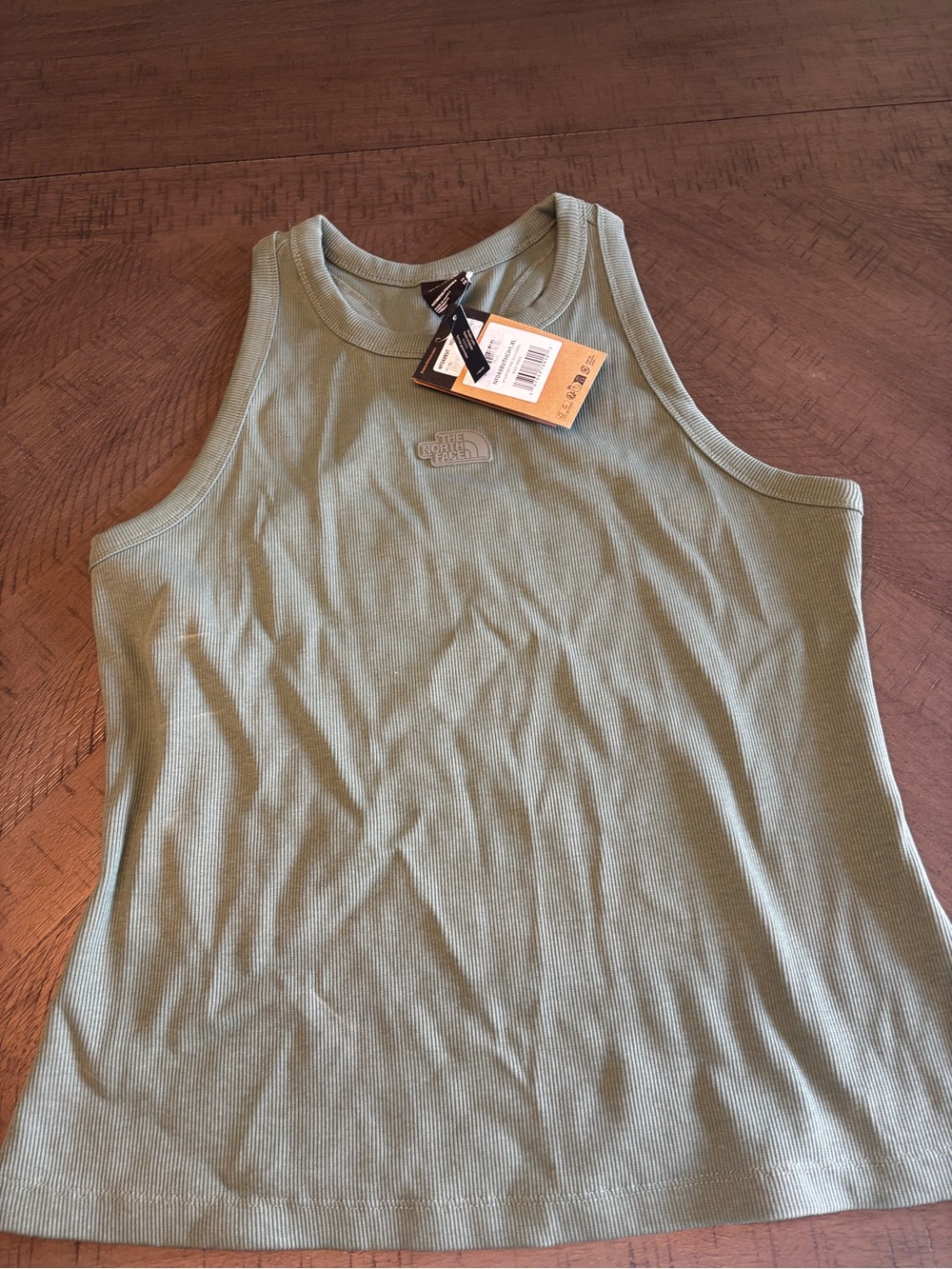 The North Face Women's Sage Green Ribbed Tank Top